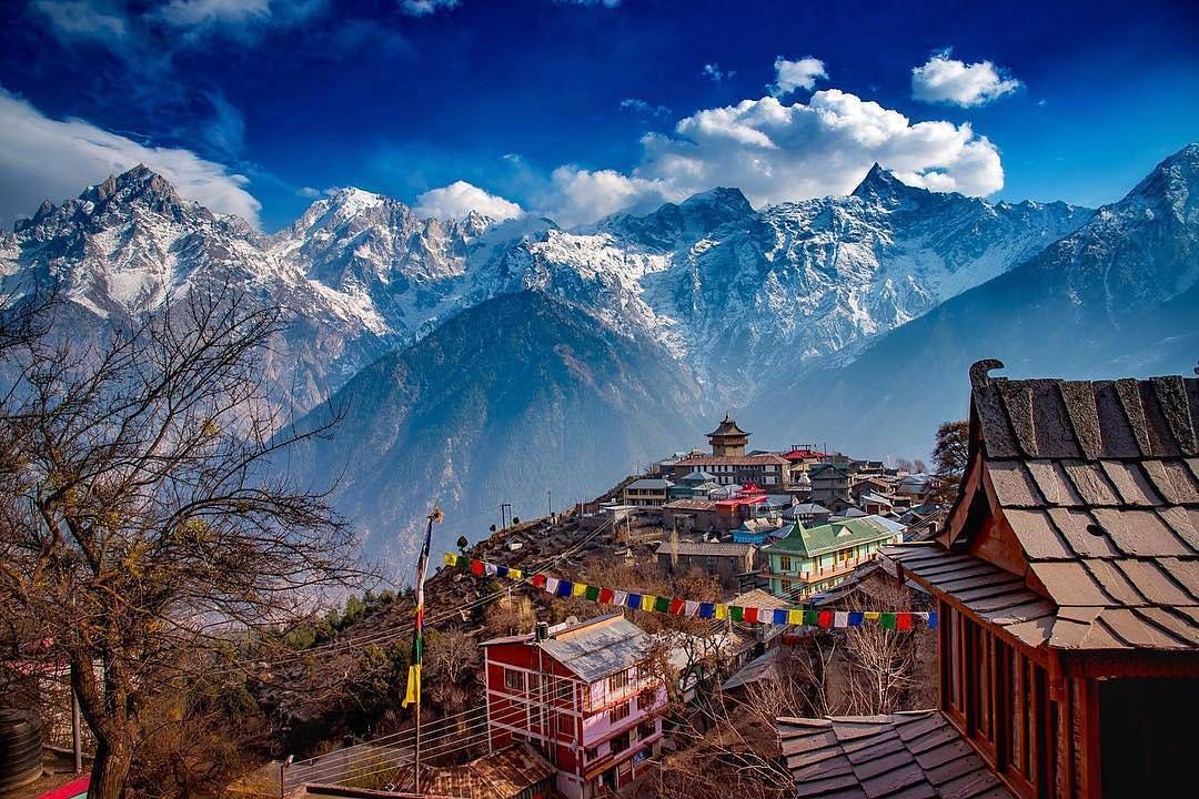 Description: Perched on a ridge with direct views of the sacred Kinner Kailash peak. This 4-star category hotel offers spacious rooms with large windows to witness the famous sunrise over the mountains.