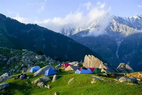 Description: A high-altitude camping experience at 2,850 meters. These are premium Triple-Layered Alpine Tents designed for sub-zero temperatures, equipped with high-density insulated mats and professional-grade sleeping bags. The campsite is strategically positioned away from the main cluster to provide an unobstructed view of the night sky, making it the focal point for the Star-Gazing Adventure. The camp provides a dedicated dining tent where hot, fresh Himalayan meals are served by the bonfire.